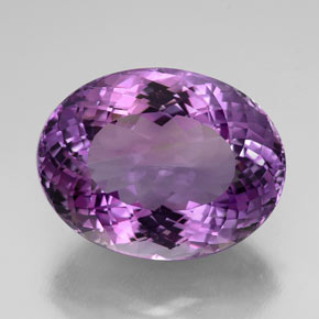 Ametista naturale viola da 54,02 ct, taglio ovale, IF