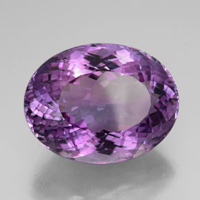 Ametista naturale viola da 54,02 ct, taglio ovale, IF