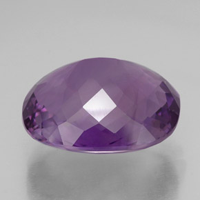 Ametista naturale viola da 32,73 ct, taglio a cuscino, VVS-VS