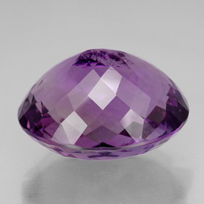 Ametista naturale viola da 49,96 ct, taglio ovale, IF