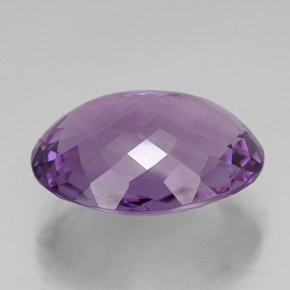Ametista naturale viola da 33,87 ct, taglio ovale, IF