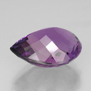 Ametista naturale viola da 25,26 ct, taglio a pera, VVS-VS