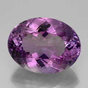Ametista naturale viola da 33,03 ct, taglio ovale, VVS