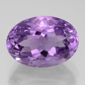 Ametista naturale viola da 6,44 ct, taglio ovale, VVS