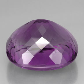 Ametista naturale viola da 75,39 ct, taglio a cuscino, VVS