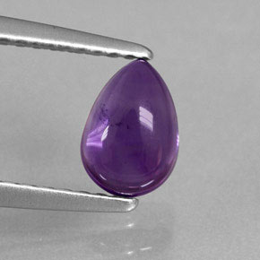 Ametista viola naturale da 0,86 ct, trasparente, trasparente/traslucido