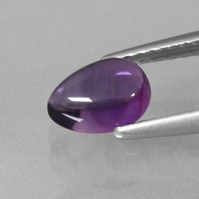 Ametista viola naturale da 0,86 ct, trasparente, trasparente/traslucido