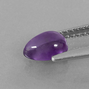Ametista viola naturale da 0,72 ct, trasparente, trasparente/traslucido