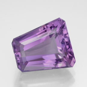 Ametista naturale viola da 5,86 ct, forma fantasia, VVS