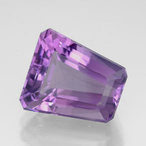 Ametista naturale viola da 5,86 ct, forma fantasia, VVS