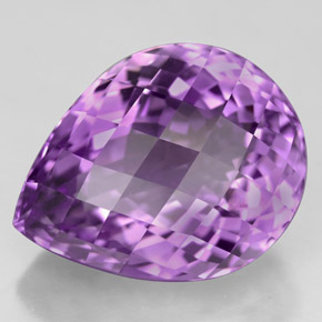 Ametista naturale viola da 11,44 ct, taglio a pera, VVS