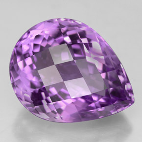 Ametista naturale viola da 11,44 ct, taglio a pera, VVS
