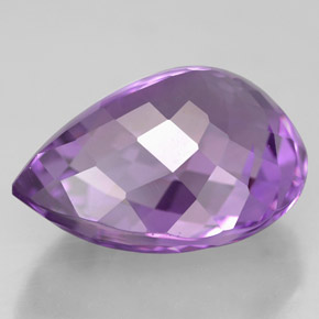 Ametista naturale viola da 11,44 ct, taglio a pera, VVS