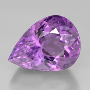 Ametista naturale viola da 10,32 ct, taglio a pera, VVS