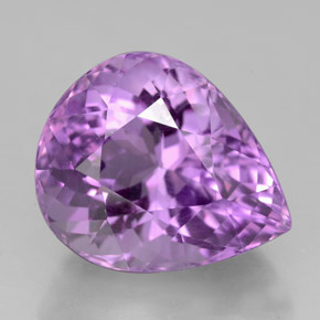Ametista naturale viola da 7,11 ct, taglio a pera, VVS