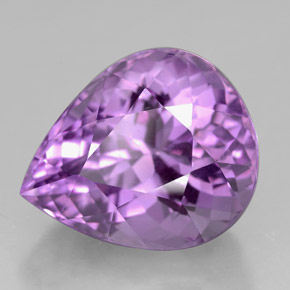 Ametista naturale viola da 7,11 ct, taglio a pera, VVS
