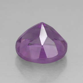 Ametista naturale viola da 2,88 ct, taglio rotondo, VVS