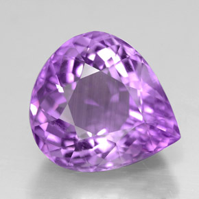 Ametista naturale viola da 6,12 ct, taglio a pera, VVS