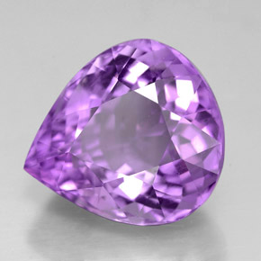 Ametista naturale viola da 6,12 ct, taglio a pera, VVS