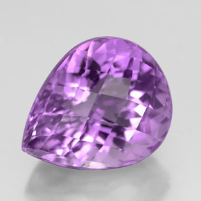 Ametista naturale viola da 5,97 ct, taglio a pera, VVS