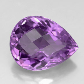 Ametista naturale viola da 5,62 ct, taglio a pera, VVS