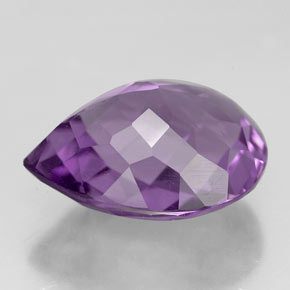 Ametista naturale viola da 5,62 ct, taglio a pera, VVS