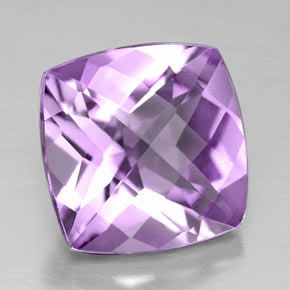 Ametista viola naturale da 4,07 ct, taglio a cuscino, VVS