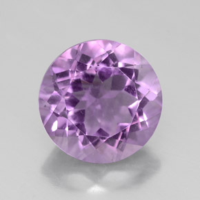 Ametista naturale viola da 2,53 ct, taglio rotondo, VS