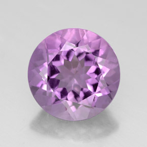 Ametista naturale viola da 2,56 ct, taglio rotondo, VVS