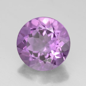 Ametista naturale viola da 2,56 ct, taglio rotondo, VVS