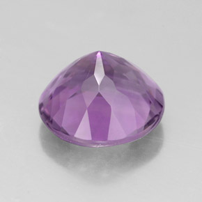 Ametista naturale viola da 2,56 ct, taglio rotondo, VVS
