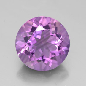 Ametista naturale viola da 2,70 ct, taglio rotondo, VVS