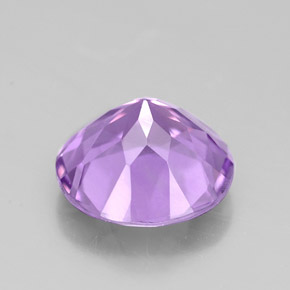 Ametista naturale viola da 2,35 ct, taglio rotondo, VVS