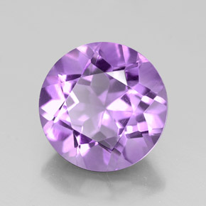 Ametista naturale viola da 2,60 ct, taglio rotondo, VVS