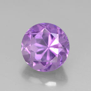 Ametista naturale viola da 2,94 ct, taglio rotondo, VVS