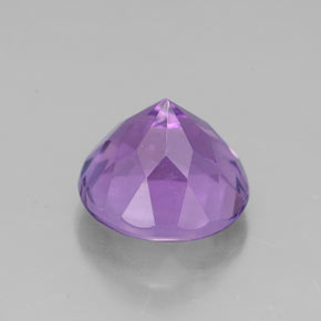 Ametista naturale viola da 2,94 ct, taglio rotondo, VVS