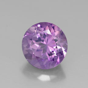 Ametista naturale viola da 2,75 ct, taglio rotondo, VVS