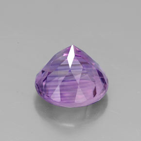 Ametista naturale viola da 2,75 ct, taglio rotondo, VVS