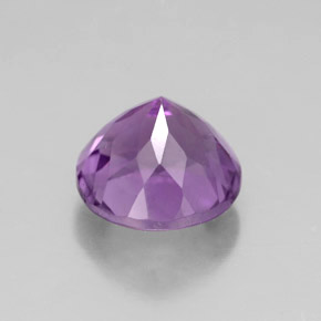 Ametista naturale viola da 2,72 ct, taglio rotondo, VS