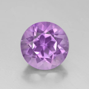 Ametista naturale viola da 2,64 ct, taglio rotondo, VVS-VS