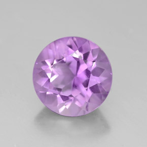Ametista naturale viola da 2,64 ct, taglio rotondo, VVS-VS