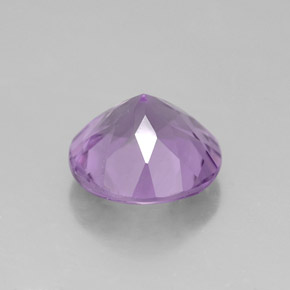 Ametista naturale viola da 2,40 ct, taglio rotondo, VVS