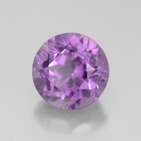 Ametista naturale viola da 3,05 ct, taglio rotondo, VVS