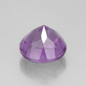 Ametista naturale viola da 3,05 ct, taglio rotondo, VVS