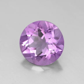 Ametista naturale viola da 2,17 ct, taglio rotondo, VVS