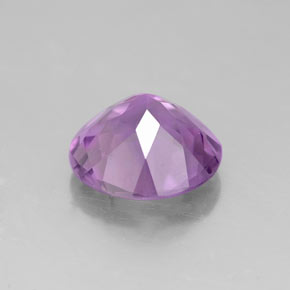 Ametista naturale viola da 2,17 ct, taglio rotondo, VVS