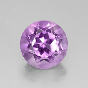 Ametista naturale viola da 2,73 ct, taglio rotondo, VVS