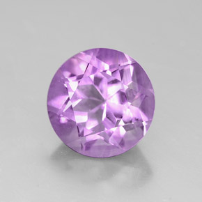 Ametista naturale viola da 2,73 ct, taglio rotondo, VVS