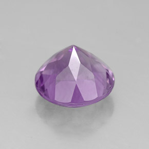 Ametista naturale viola da 2,73 ct, taglio rotondo, VVS