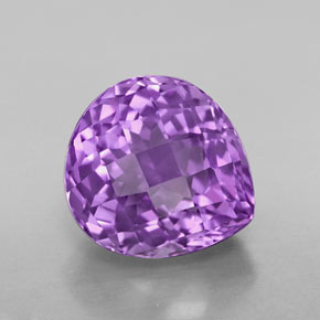 Ametista naturale viola da 4,84 ct, taglio a pera, VVS